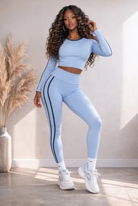 Ease Your Mind Stripe Set (Baby Blue)