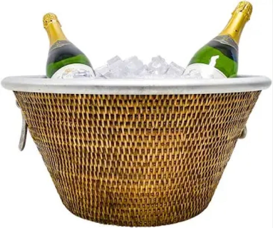 Image of Rattan large Ice Bucket