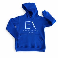 EVERYTHING AMOR Royal blue & white pullover hoodie (pre order !!) 