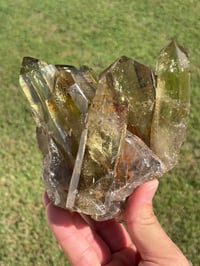 Image 6 of Smoky Citrine Points Cluster #1877