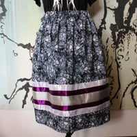 Image 1 of grey & Purple ribbon skirt