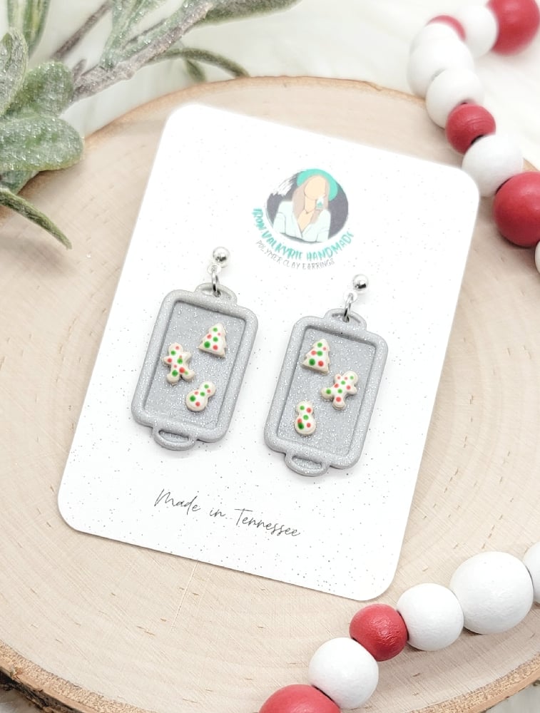Image of Christmas Cookie Tray Earrings 