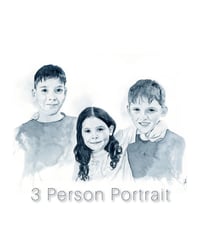 Image 3 of Watercolour Portrait Painting - ORIGINAL