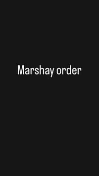 Marshay order 
