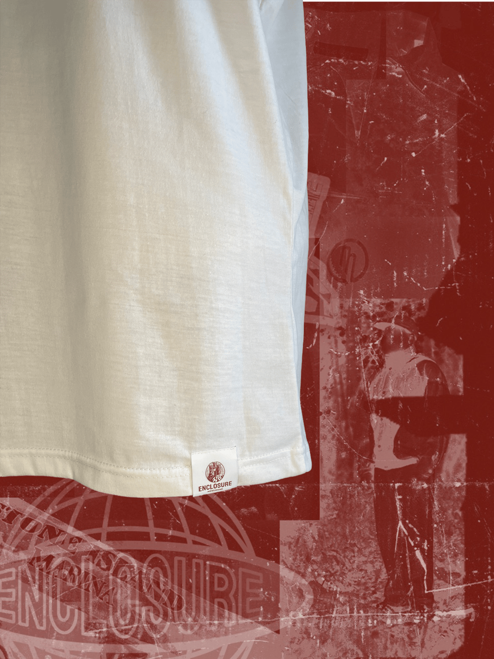 Enclosure tshirt white 