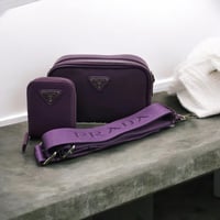 PURPLE PRADA 2PCS CROSSBODY