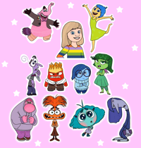 Image 1 of Inside Out Stickers