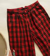 late 70s/ early 80s original punk plaid trousers 