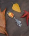 Image of Large White Oak Leaf Glowing Baltic Amber Statement Pendant