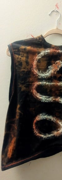 Image 2 of Hand painted snake skeleton shirt