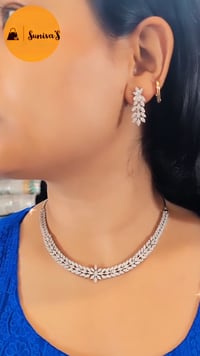 Image 1 of Daisy_Premium Australian Diamond Set with Earrings - Design # 101