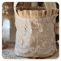 Image 4 of Handmade Vintage french lace Bucket Bag