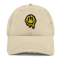 Image 3 of ABSRRD Hat - Distressed & Embroidered Smiley