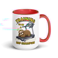 Image 6 of Training To Be a Nap Champion Sloth Coffee Mug