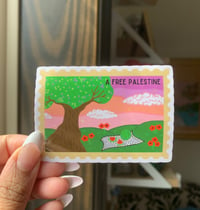 Image 1 of “A Free Palestine” Ticket Sticker
