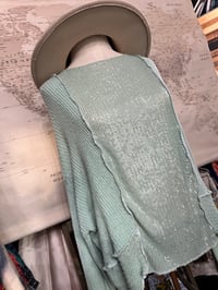 Image 1 of CUSTOM FREE PEOPLE SEQUIN SWEATER
