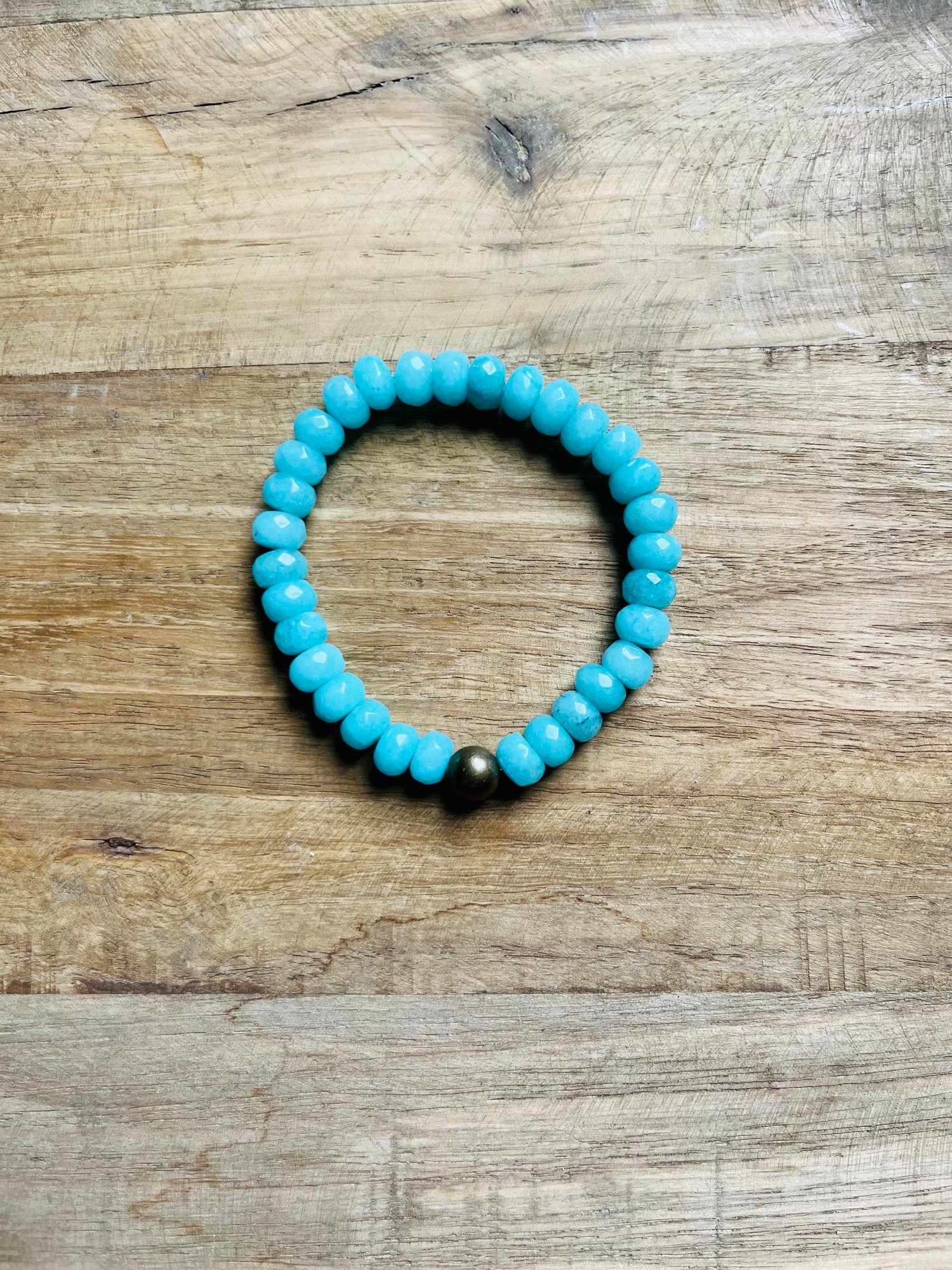 Image of Aqua stone bracelet