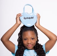 Image 1 of Heart silicone hey pretty girl purse