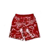 Image 2 of RED GRAFFITI SHORTS