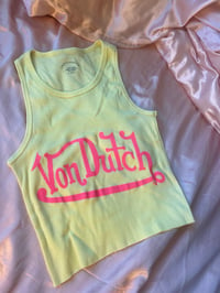 Image 3 of Von Dutch  Lemon Tank Top Pink Logo