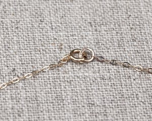 Image of 9ct yellow gold Luggage tag necklace 