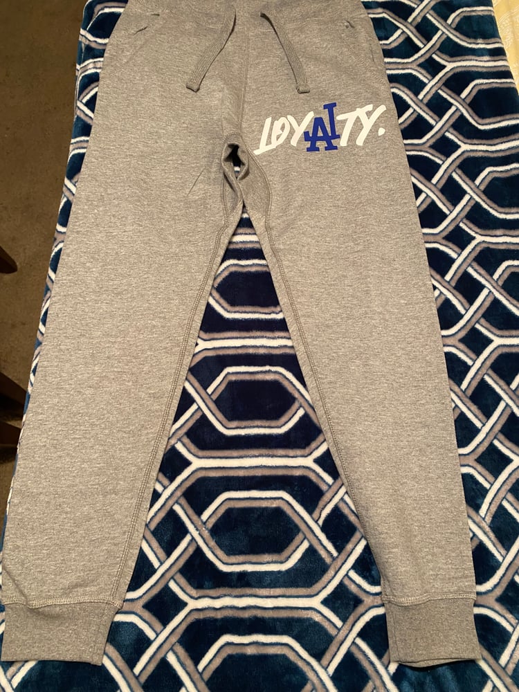 Image of Grey loyalty sweatpants unisex