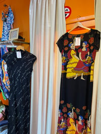 Image 2 of 90s flamenco sheer maxi dress m