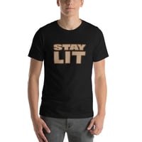 Image 4 of STAY LIT ICE CREAM SMOOTHIE Softstyle Short-Sleeve Unisex T-Shirt