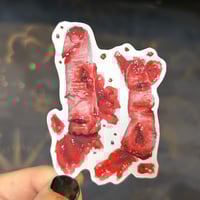 Image 3 of Bloody finger artwork sticker 