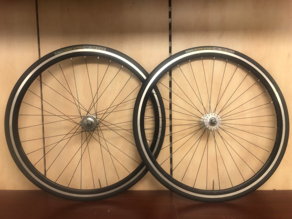 Image of Miche clincher track pista wheelset 32H 