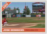 Image 1 of Josh Heinrichs 1st Pitch Baseball Card