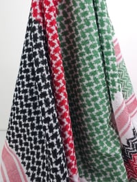 Image 3 of Palestine Flag Cotton Keffiyeh (Made in Jordan)