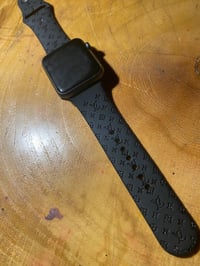 Image 1 of Custom "Louis Vuitton" monogram Apple Watch band