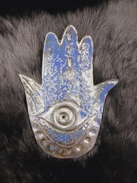 Image 2 of Hamsa Incense Burner Sapphire