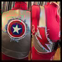 Image 4 of Silver vest with lightningbolts