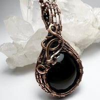 Image 2 of Black Onyx and Copper Necklace