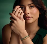 Image 5 of 7 1/2” 14k Gold Lab Diamond Mariner Link Bracelet 