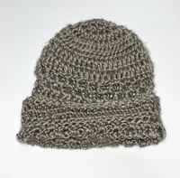 Image 1 of KROCHET KIDS INTL. taupe crochet beanie