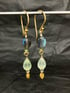 Labradorite and Prehnite Drop Earrings Image 2