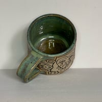 Image of Turquoise Stoneware Mug Flash 1