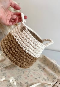 Image 3 of Jute and Cotton Chunky Basket