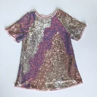 Image 1 of H&M Girls Short Sleeve Sequined Dress