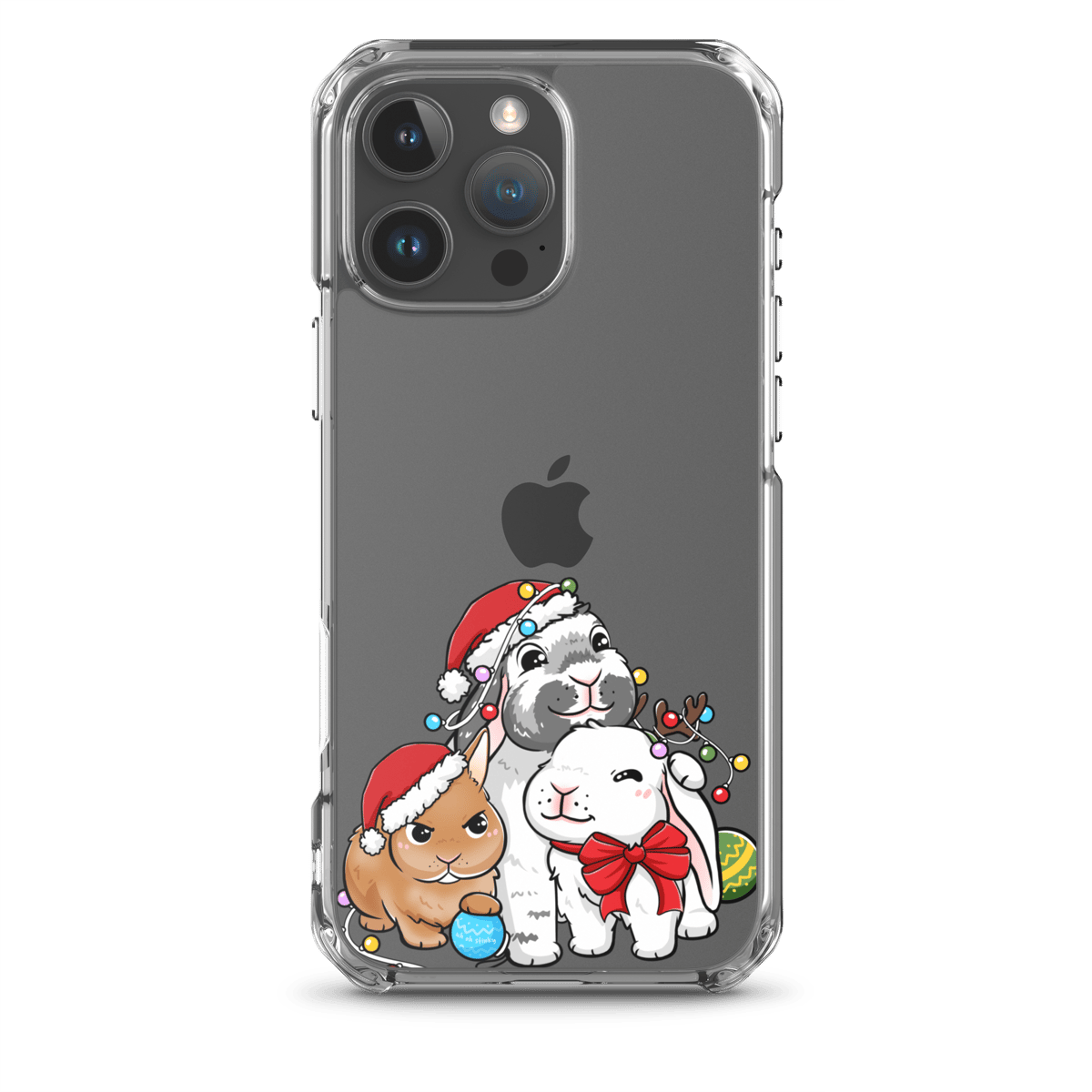 Image of *NEW* Blumollo Santa clear iPhone case - Limited Holiday Edition