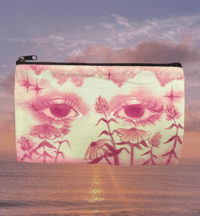 4.5x7.5” hand painted canvas bag