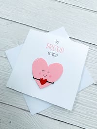 Image 3 of So Proud of You Handmade Card - Inspirational Card for Achievement or Milestones