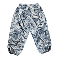 Image 2 of Grey Blue Marble Parachute Pant
