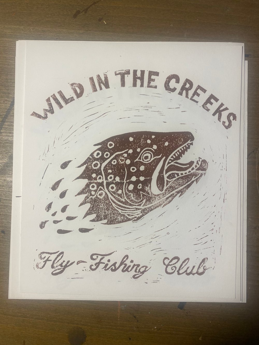 Flyfishing club print 