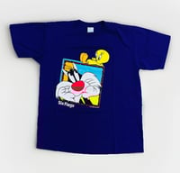 VTG 90s Six Flags Looney Tunes Tee Sz L (PURPLE)