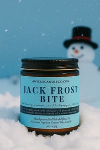 Image 2 of Jack Frost Bite Candle - 5oz Amber Jar & Wood Wick