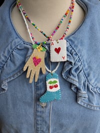 Image 4 of Heart in Hand Necklace